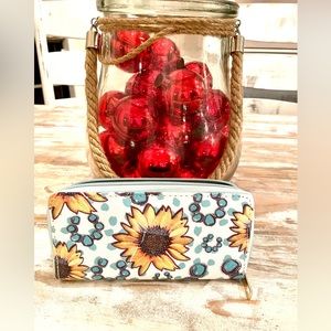 New! Sunflower & Turquoise Wallets
